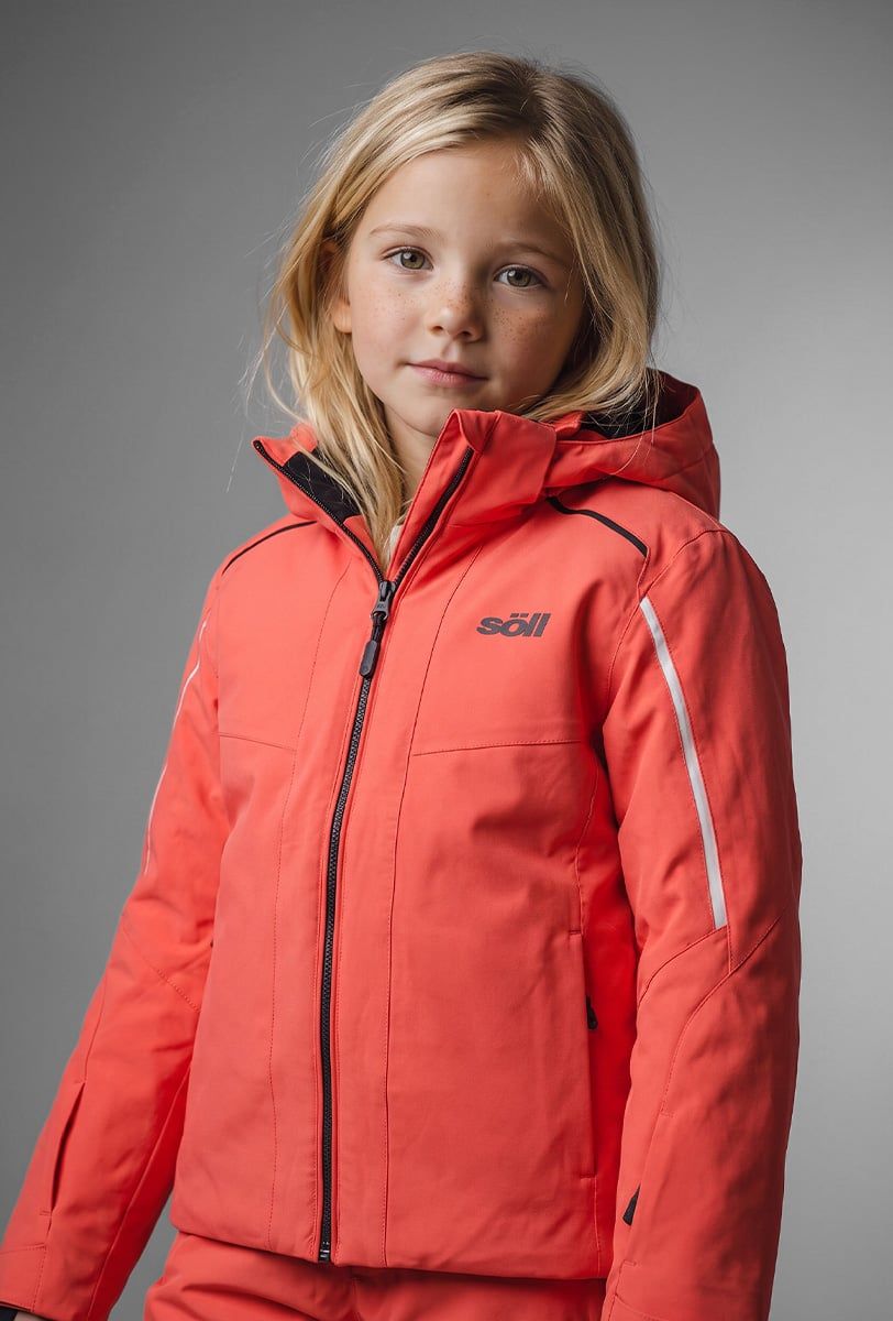 Jaqueta d’esquí infantil Söll RASCH Coral – primer pla - 2