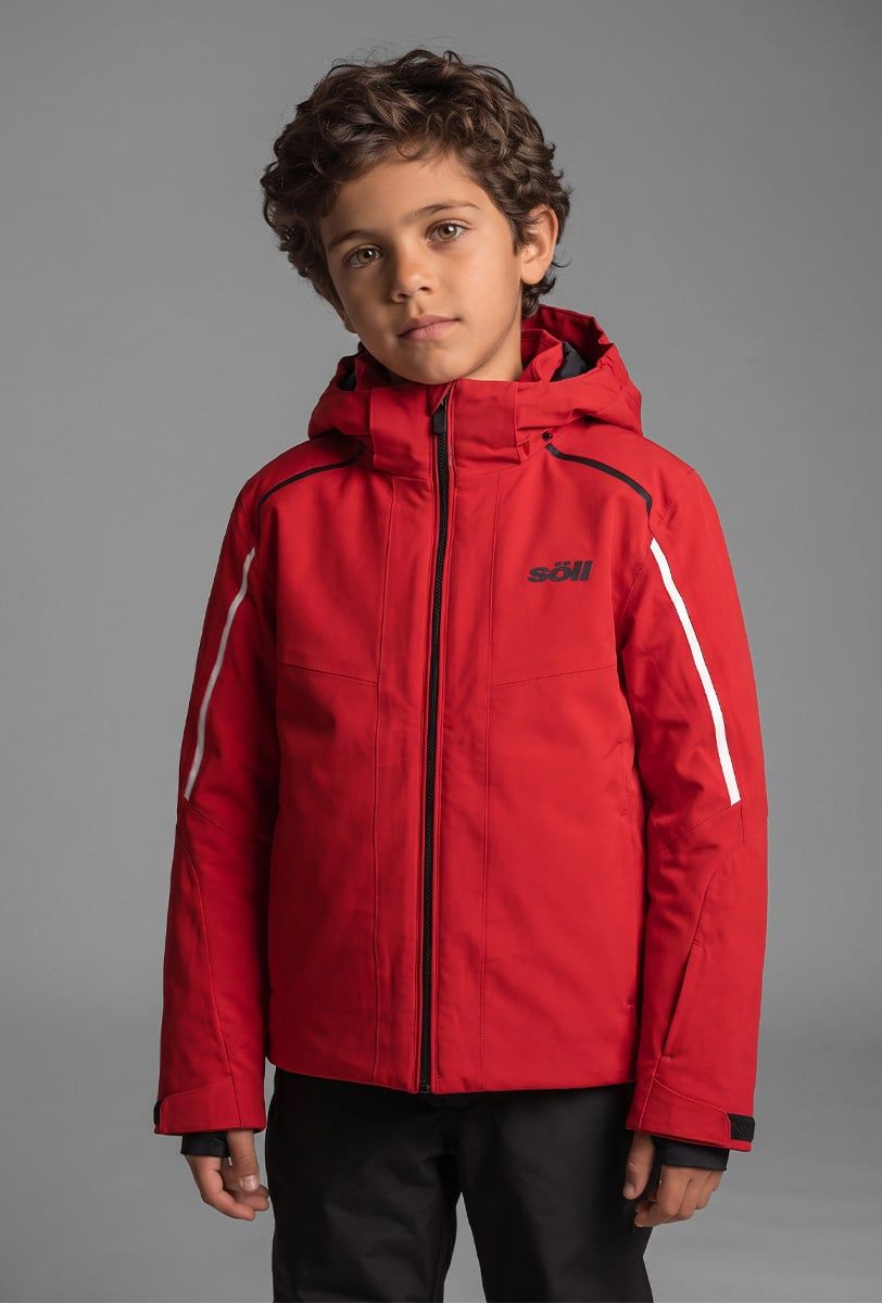 Jaqueta d’esquí infantil Söll RASCH Red - 1