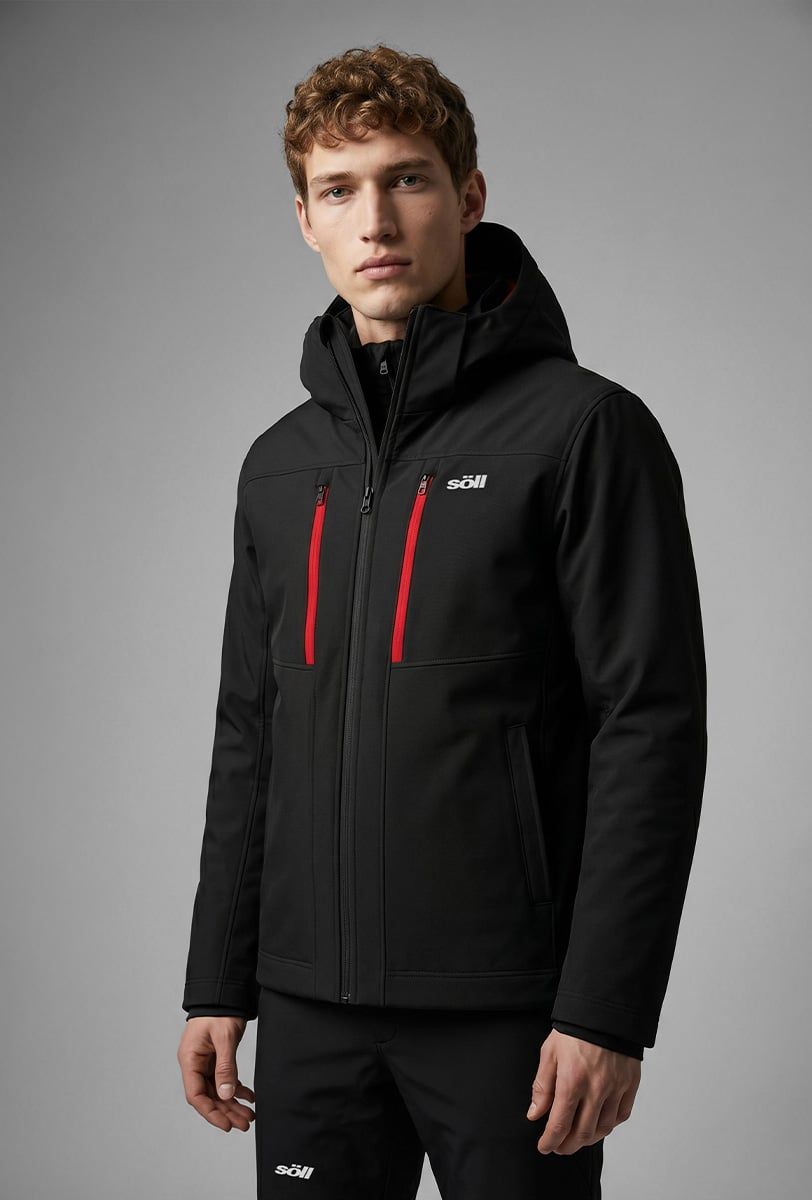 Jaqueta d’esquí per a home Söll STORM Caviar Black – detall 1 - 3