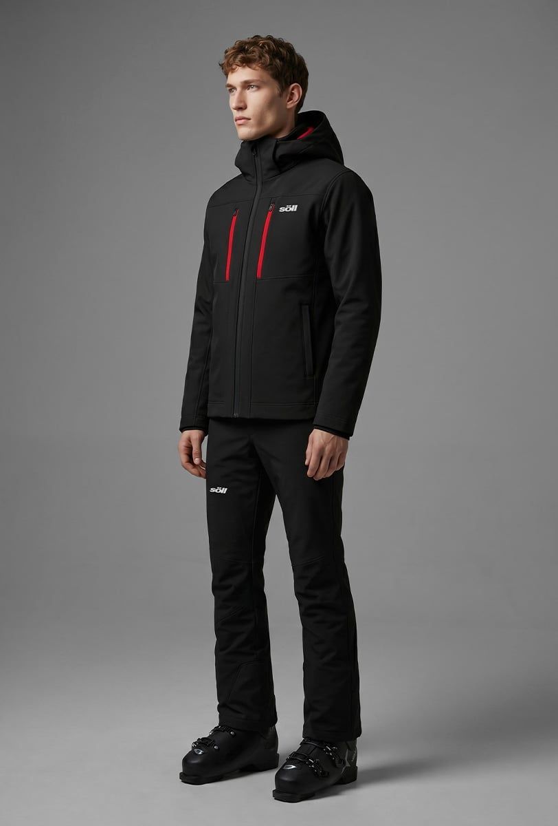 Jaqueta d’esquí per a home Söll STORM Caviar Black – detall 4 - 6