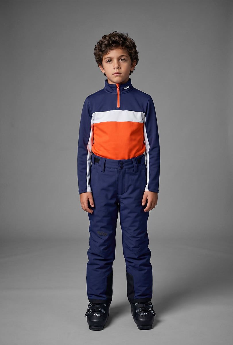 Folre polar esquí infantil Söll BORMIO Orange - 1