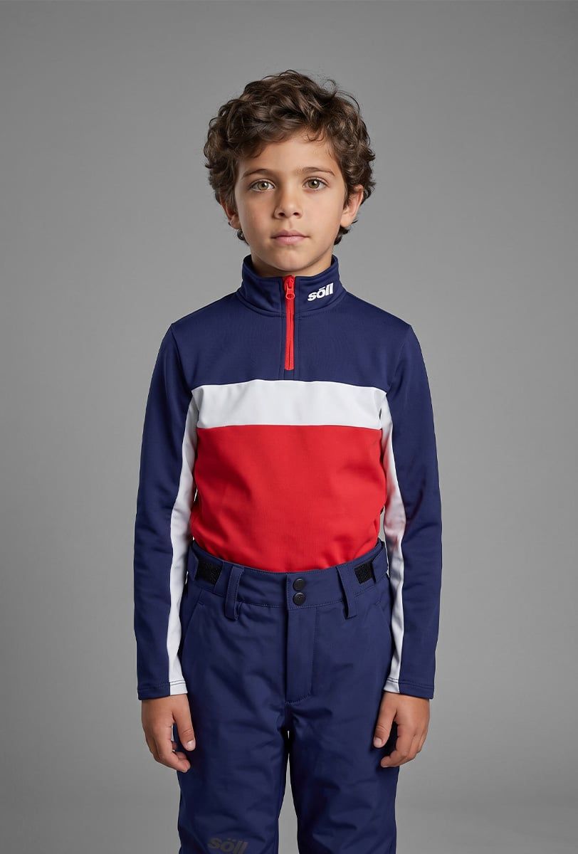 Folre polar esquí infantil Söll BORMIO Red – primer pla - 3